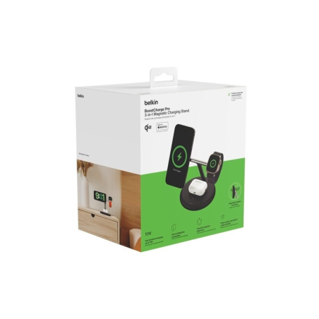 Station de Recharge 3-en-1 Qi2 BELKIN 15W - WIZ023vfBK - Supports Ref