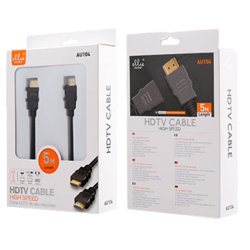 Câble HDMI Ellietech AU104 – 5 m Câble HDMI Ellietech AU104 – 5 m