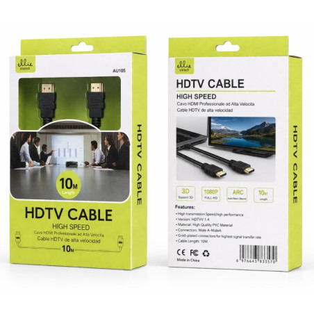 Câble HDMI Ellietech AU105 10 m | Smarty