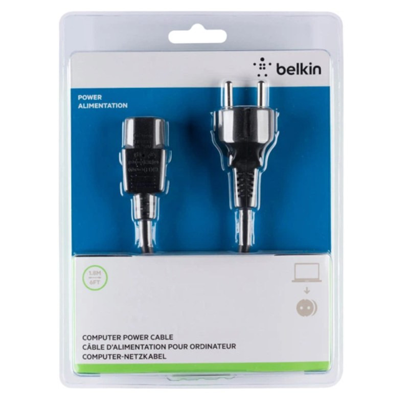 Belkin Power Cable C13 IEC-Euro F3A225cp1.8M-P – 1.8m Black Belkin Power Cable C13 IEC-Euro F3A225cp1.8M-P – 1.8m Black