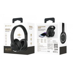 Devia Kinton V2 wireless headphones black | Smarty