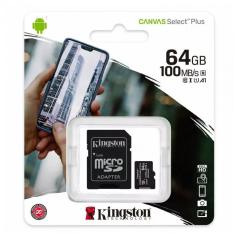 Carte Mémoire Kingston Canvas Select Plus 64 | Smarty Paris
