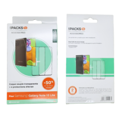 Pack Coque + Verre Trempé ESSENTIELB pour Samsung Note 10 Lite - Prote