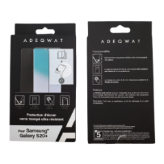 Verre Trempé Intégral ADEQWAT pour Samsung Galaxy S20 Plus - Protectio