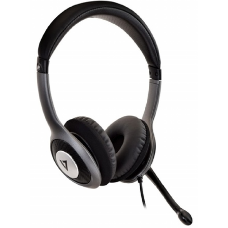 V7 Deluxe USB Stereo Headset Black | Smarty
