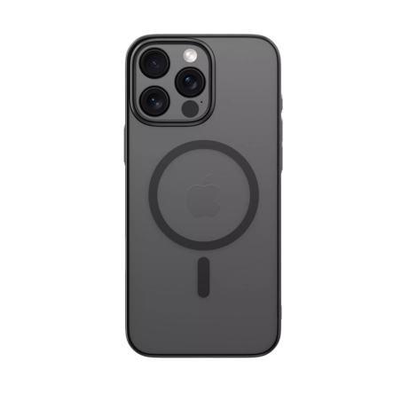 Coque en Silicone avec MagSafe iPhone 16 Pro Max Transparente (Devia) Noir — Devia · Smarty Paris 18e