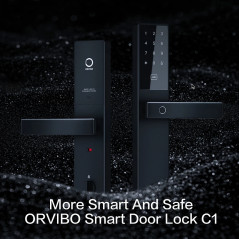 Serrure Connectée WiFi Empreinte Digitale Mot De Passe - Orvibo Smart Door Lock C1 352×70×67 mm · Smarty Paris