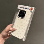 Coque en silicone pour iPhone avec texture "Litchi" - Fleurs sur toute la surface — ECO · Smarty Paris 18e