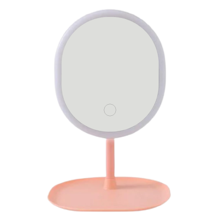 Miroir de Maquillage Lumineux LED - Rose (ECO) · Smarty Paris