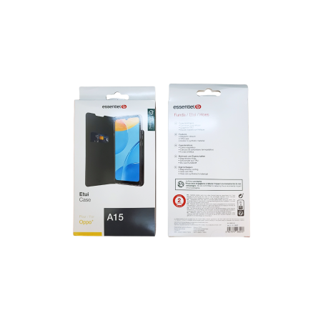Etui ESSENTIELB pour Oppo A15 Noir - Alimentation Ref F4062 | Smarty P