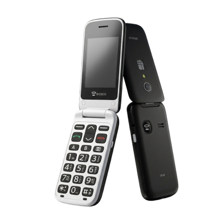 Téléphone Portable Pliable 2G Easco 2434 - Noir/Blanc — Reconditionné Garanti 12 mois · Smarty Paris