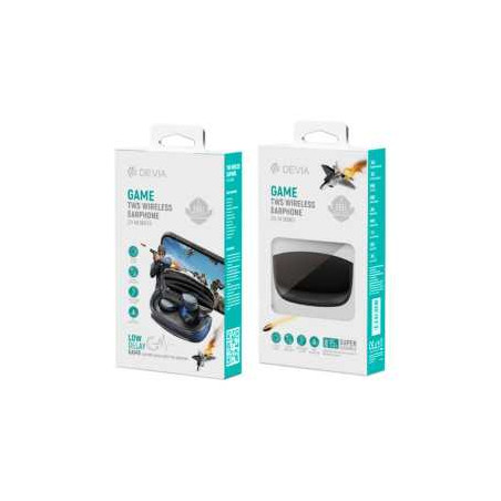Écouteurs sans fil de jeu Bluetooth TWS - Devia Joy A 9 T8 - Noir - Au