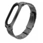 Bracelet Acier pour Montre Mi Smart Band 3/4/5/6 - Noir