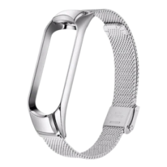 Bracelet Métal pour Montre Mi Smart Band 3/4/5/6 - Argent - Protection