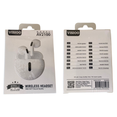 Écouteurs Bluetooth - D-power K6203/AV2100 - Blanc — D-power · Smarty Paris 18e