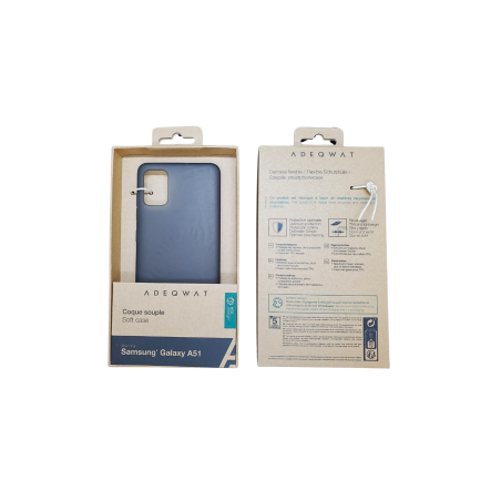 Coque ADEQWAT pour Samsung A51 Eco Design Noir - Protections Ref F4083