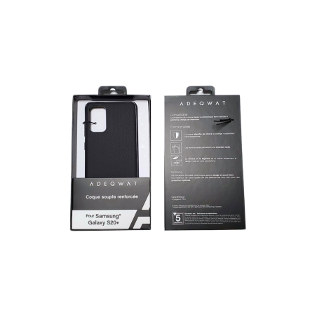 Coque Souple ADEQWAT pour Samsung Galaxy S20 Plus Noir - Protections R