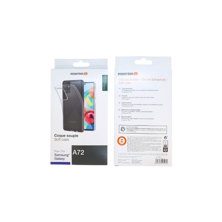Coque Souple Transparent ESSENTIELB pour Samsung Galaxy A72 - Protecti