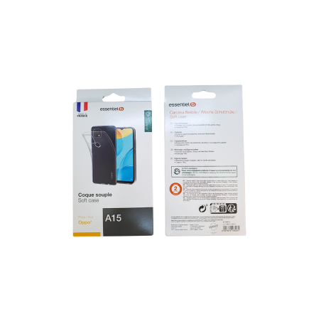 Coque Transparent ESSENTIELB pour Oppo A15 - Protections Ref F4025 | S