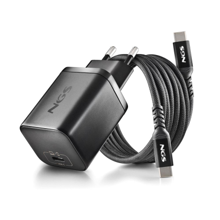 Chargeur GAN 65W avec Cable 1,5M USB-C et 8 Embouts Ordinateur Portable ASUS NGS BUD 65W-AS - Noir — NGS · Smarty Paris 18e