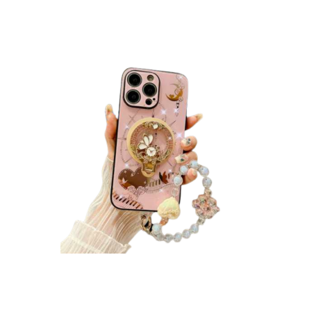 Coque de Protection magnétique pour iPhone + Support décoratif + Brace