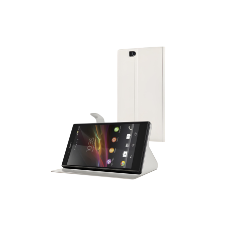 Coque de protection en Cuir pour Sony Xperia Z Ultra - Blanc - Protect