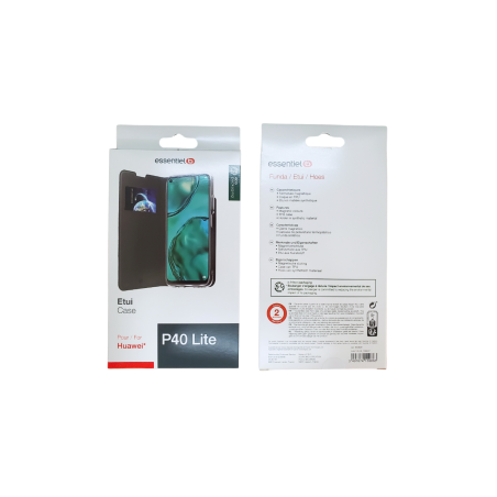 Etui ESSENTIELB pour Huawei P40 Lite Noir - Protections Ref F4078 | Sm
