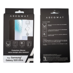 Verre Trempé Intégral ADEQWAT pour Samsung Galaxy S20 Ultra - Protecti