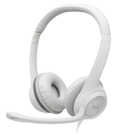 Casque Stéréo Filaire USB Logitech H390 - Blanc — Logitech ·