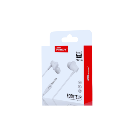Écouteur Jack Avec Fil E13B FASR - Blanc - Supports Ref A2612 | Smarty