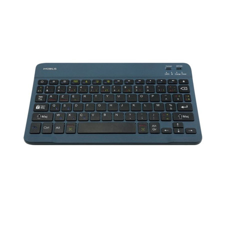 Clavier Bluetooth Mobilis Français AZERTY - Bleu — Accessoir