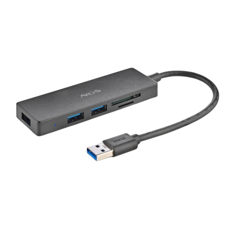 HUB 5 PORTS 3x USB 3.0 / 1x Lecteur Carte SD / 1x Lecteur Carte TF - NGS IHUBREADER — NGS · Smarty Paris 18e