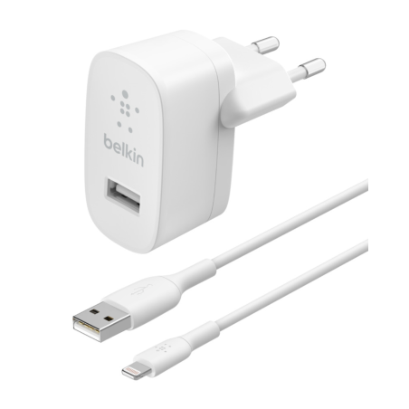 Kit Chargeur Lightning / USB BELKIN Boost Charge 12W(MFi) — Belkin · Smarty Paris 18e