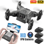 Mini Drone Professionnel Portable RTF Pliable RC Quadricoptère avec 4 Batteries · Smarty Paris