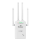 Extendeur Wifi Sans fil Longue Portée 300Mbps 4 Antennes Réglables LinQ WLAN500 Blanc — LinQ · Smarty Paris 18e