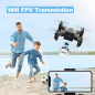 Mini Drone Professionnel Portable RTF Pliable RC Quadricoptère avec 4 Batteries · Smarty Paris