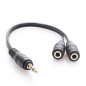 Câble Audio Jack 3,5 mm Mâle / 2 Jack 3,5mm F