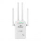 Extendeur Wifi Sans fil Longue Portée 300Mbps 4 Antennes Réglables LinQ WLAN500 Blanc