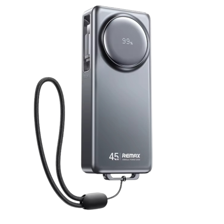 Power Bank 10000mAh PD 45W avec Câble Télescopique Type-C REMAX FCP-10 - Gris — REMAX · Smarty Paris 18e