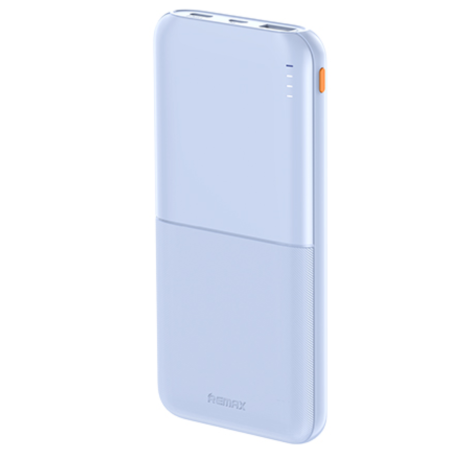 Power Bank 10000mAh REMAX Lango II Series RPP-23 – Charge Rapide 2.4A – 1 Port USB & Type-C – Bleu