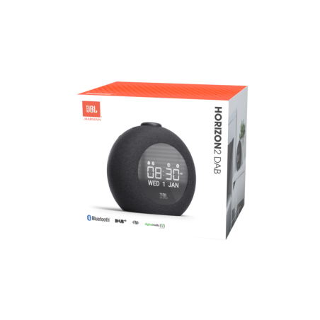 Enceinte Radio Réveil Bluetooth JBL Horizon 2 DAB - JBLHORIZON2BLKEU -