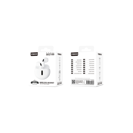 Écouteurs Bluetooth - D-power K6203/AV2100 - Blanc - Audio Ref A3067 |