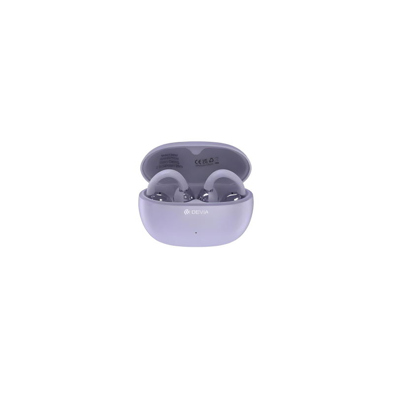 Écouteurs Clip-on sans fil Bluetooth 32H Devia OWS Pro 2 EM402 - Violet (Vrac)