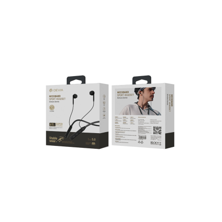 Écouteurs sans fil sport Tour de cou Bluetooth 15H Devia Kintone Serie