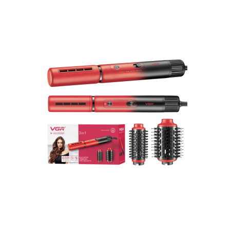 Brosse Chauffante 1100/1300W Moteur DC VGR V489 Rouge - Maison Ref G30