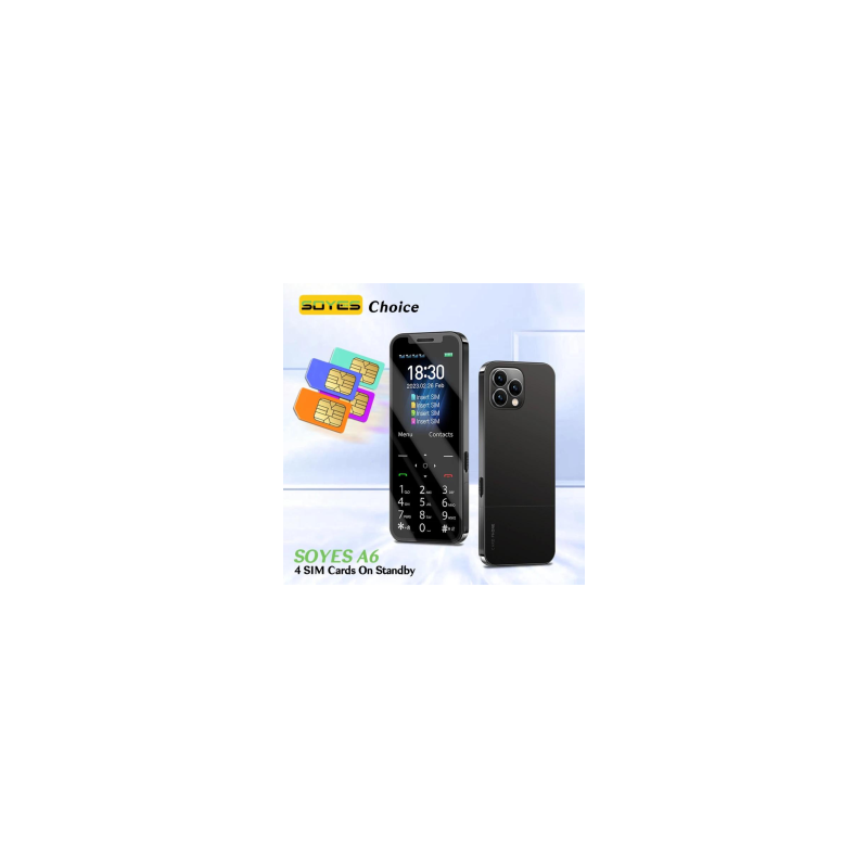 Feature Phone F15 Pro 1200mAh - 4 SIM - Noir