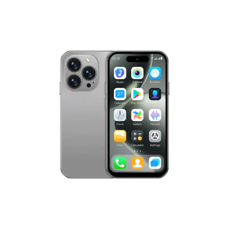 Mini Smartphone Android M17 Pro - 4G, 2 Go/16 Go, Écran 4.0" - Gris -