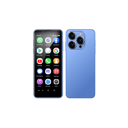 Mini Smartphone Android XL16 - 3G, Écran IPS HD, 2Go/16GoWiFi - Bleu -
