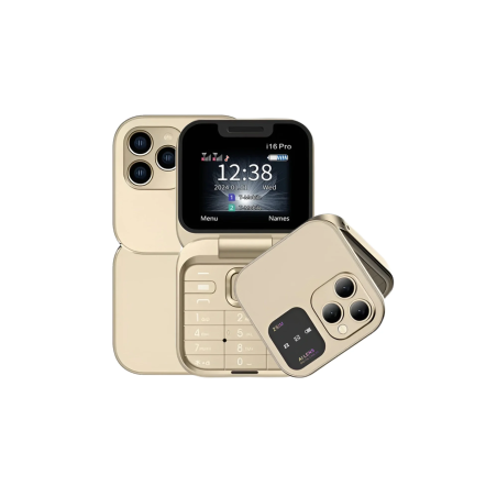 Mini Telephone Portable i16 Pro Dual Nano SIM Or - Smartphones Ref T18