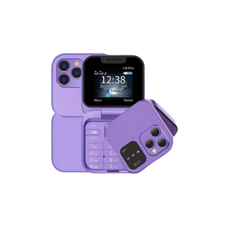 Mini Telephone Portable i16 Pro Dual Nano SIM Violet - Smartphones Ref